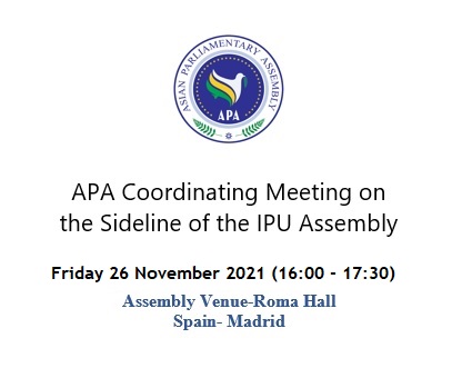 APA Coordinating Meeting on the sideline of the 143nd IPU Assembly